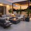 Square Propane Outdoor Fireplace