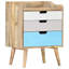 Ouellette 47cm W Solid Wood Bedside Table