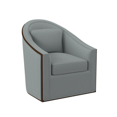 Academy Upholstered Swivel Barrel Chair