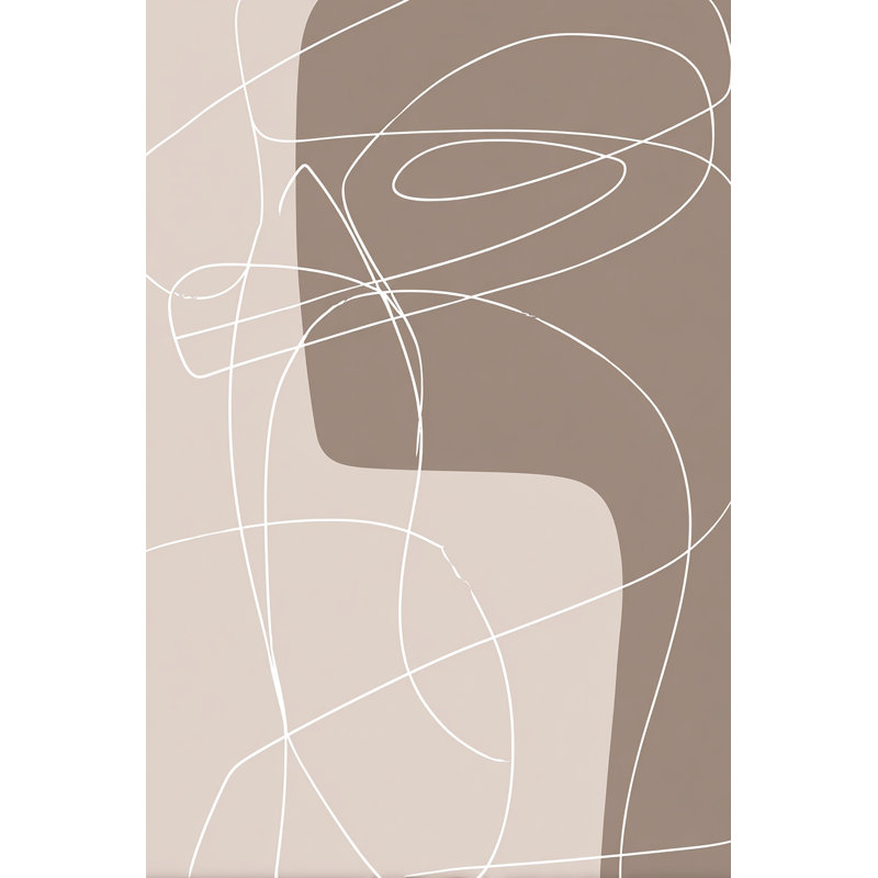 Art mural sur toile Line Contour, L 36 po x H 48 po x P 1,5 po