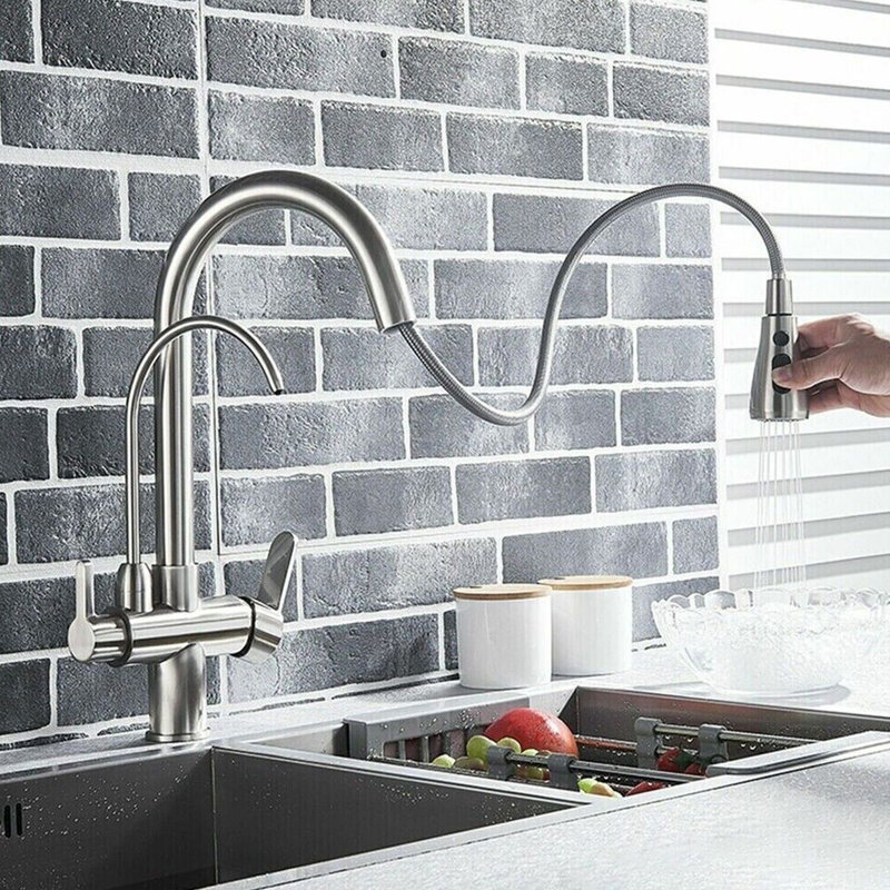 Black Kitchen Faucets With Water Filter And Pull Jamaica - View #7