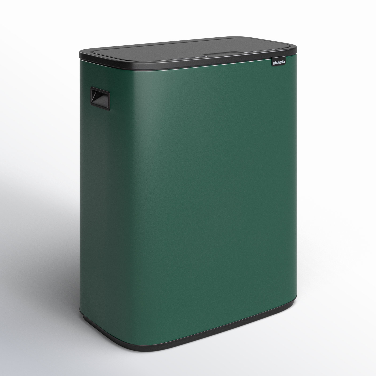 Brabantia Bo Touch Top Dual Recycling Can, Pine Green