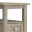Table de bout transitionnelle en bois massif avec tiroir de rangement de style Shaker chaleureux-813628932-813628957