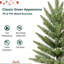 Mini arbre de Noël en PE / PVC non éclairé avec base en toile de jute-1087145233