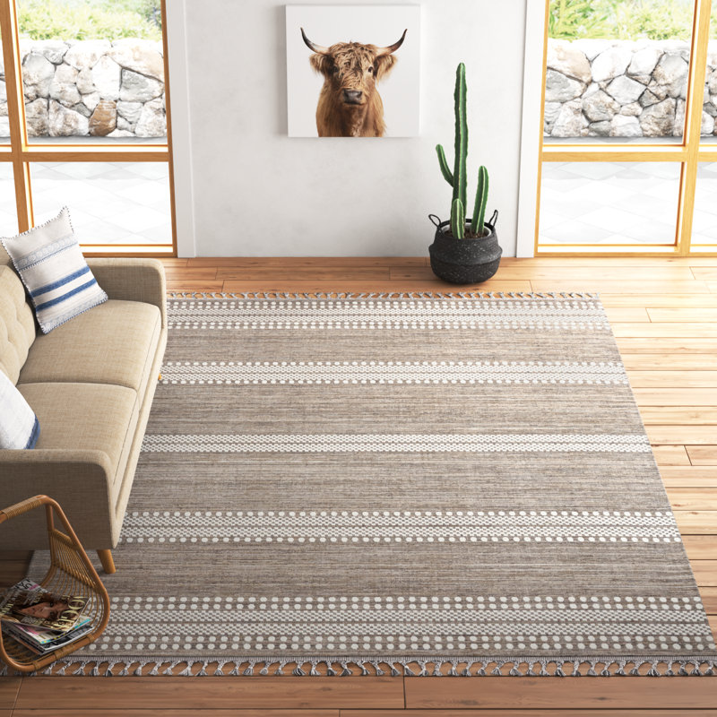 Drees Striped Indoor Rug, Rectangle 9' x 12'2"