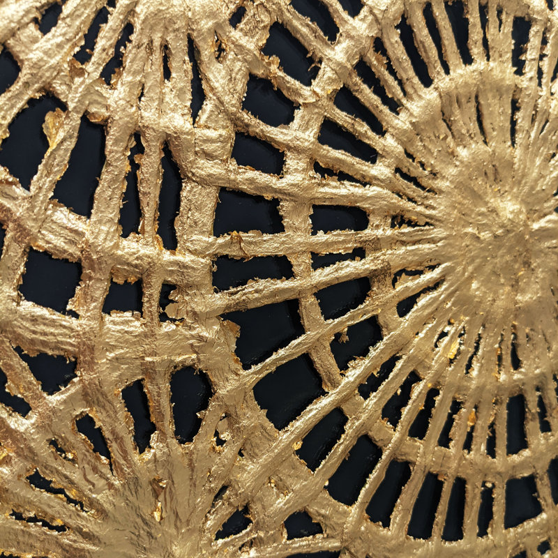 " Golden Petals Shadow Box "