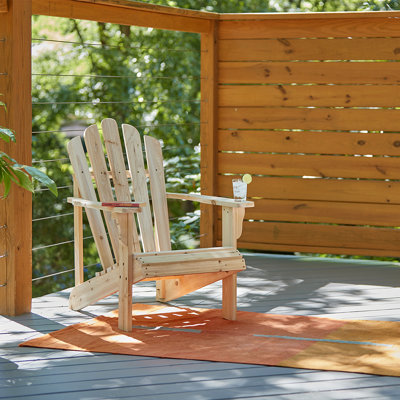 Adiraica Solid Wood Outdoor Adirondack Chair