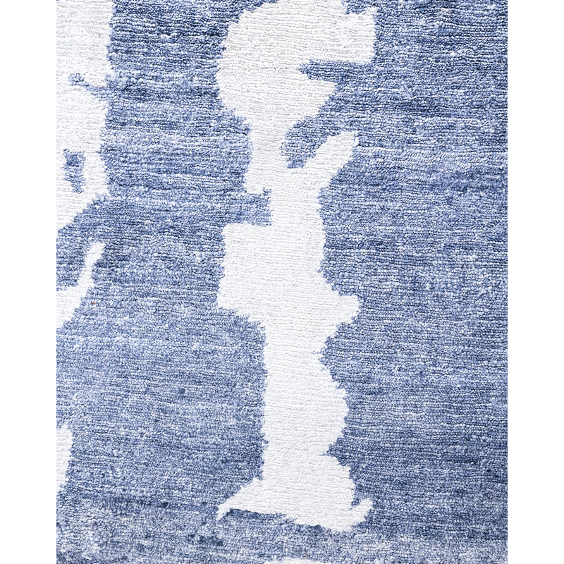 Overdyed One-of-a-Kind Rectangle 9'3" X 12'0" Hand Knotted Area Rug