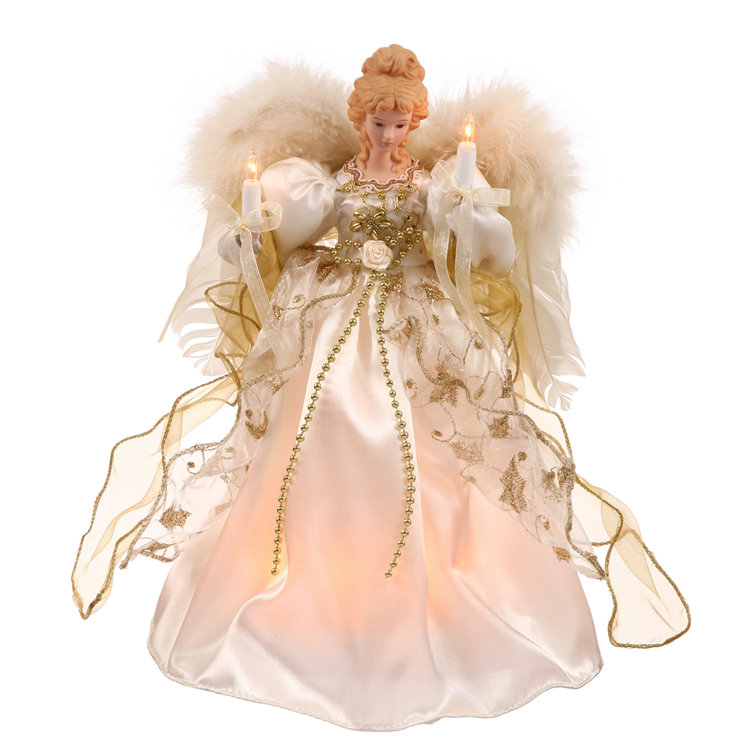 Christmas Angel Topper Angel Doll Tree Top Star Reusable Feather