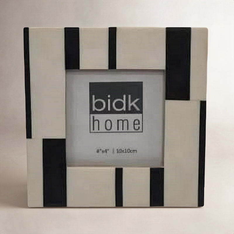 Blue Harmony Collection Bone Picture Frame, 4" x 4"
