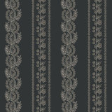 Lady Charlotte Botanic Stripe 10' L x 24" W Peel and Stick Wallpaper Roll