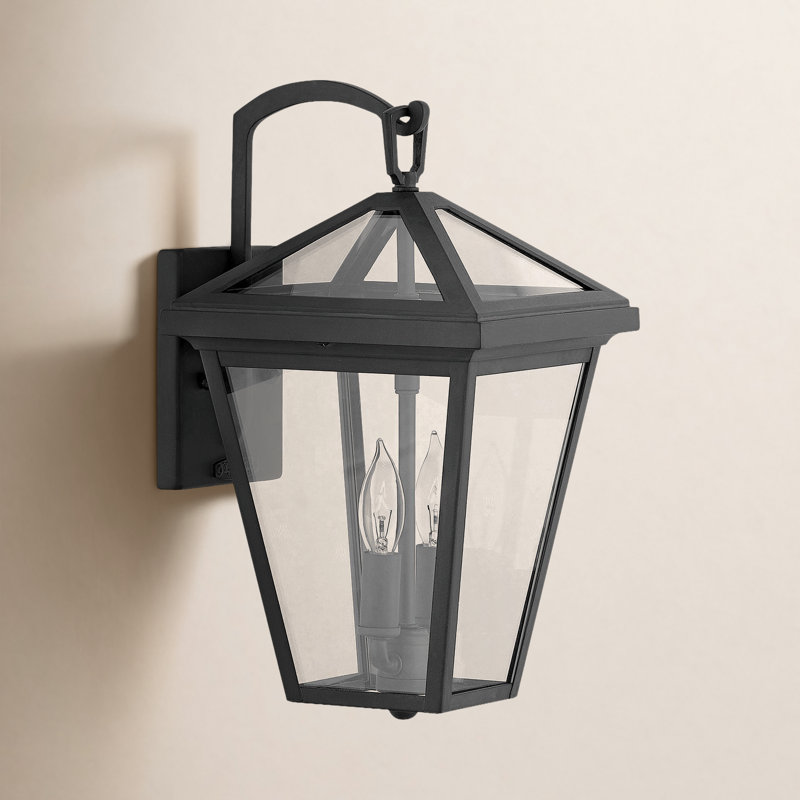 Alford Place 2 - Bulb Outdoor Wall Lantern, Museum Black, 17.5" H x 10" W x 11.3" D