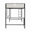 Lit mezzanine avec bureau et tablettes-352110981