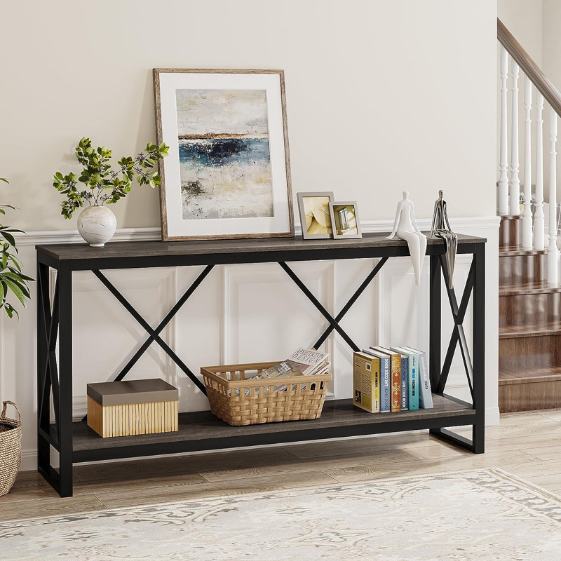 180.1Cm Console Table, Grey