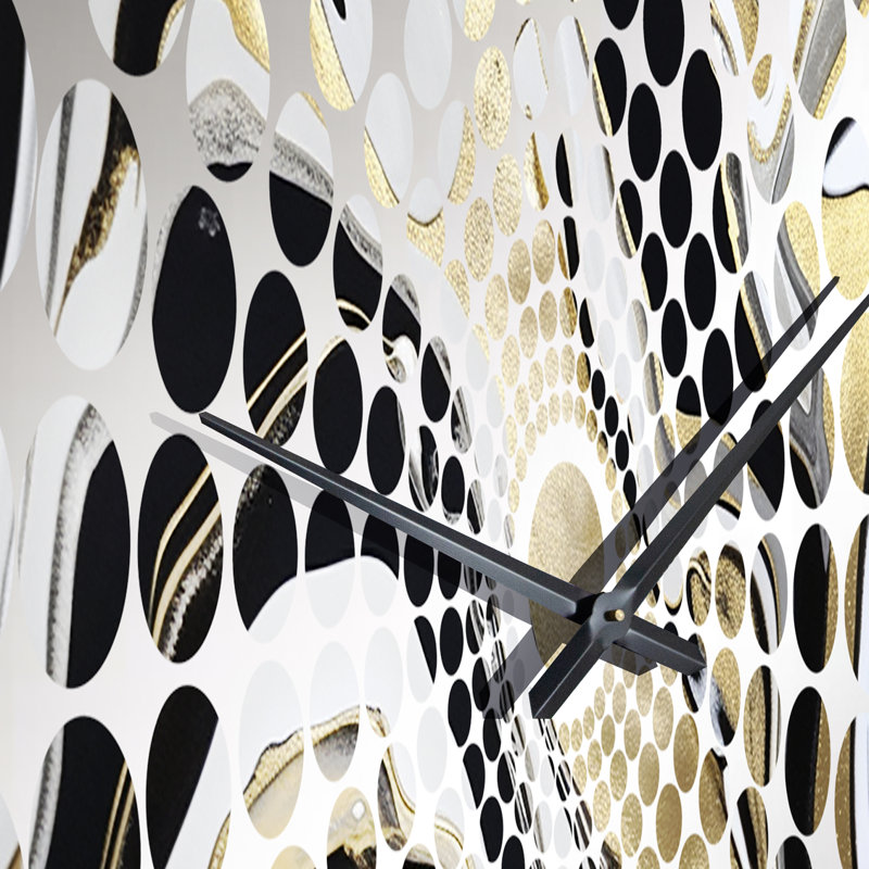 Bregmen - Horloge murale peinture abstraite, Petit
