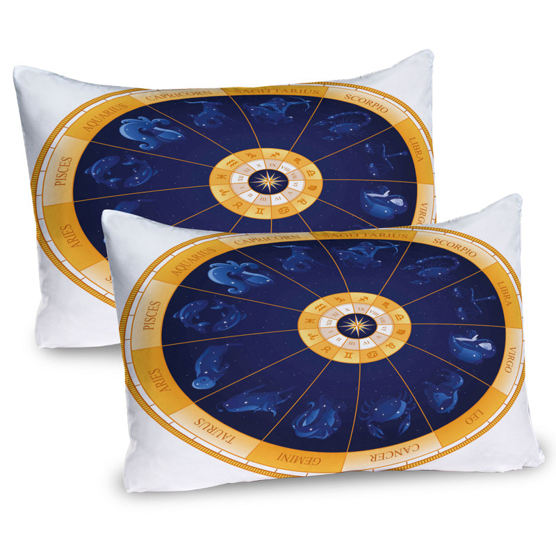 Ensemble de 2 taies décoratives Ambesonne Astrology, H 20 po x l 26 po