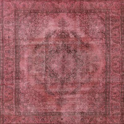 Tapis à motif oriental rose