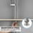 Single Handle Pull-Down Sprayer Kitchen Faucet with 360° Swivel Spout in Brushed Nickel