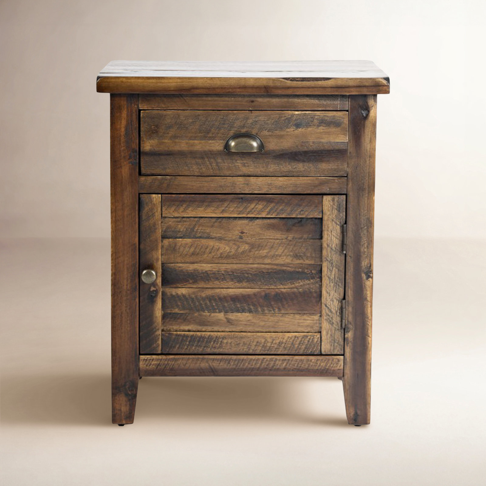 Castile 1 - Drawer Nightstand, Brown