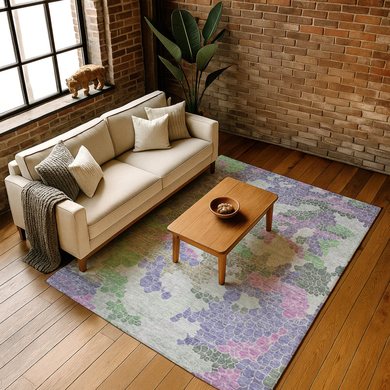 Premium Machine Washable Farolt AMF1906 Geometric Rug, Rectangle 8' x 10'