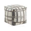 Pouf carré en tissu jacquard multicolore avec repose-pieds moderne, repose-pieds, repose-pieds antidérapant, fauteuil à billes, repose-pieds 1pc