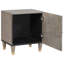 40cm W Solid Wood Bedside Table