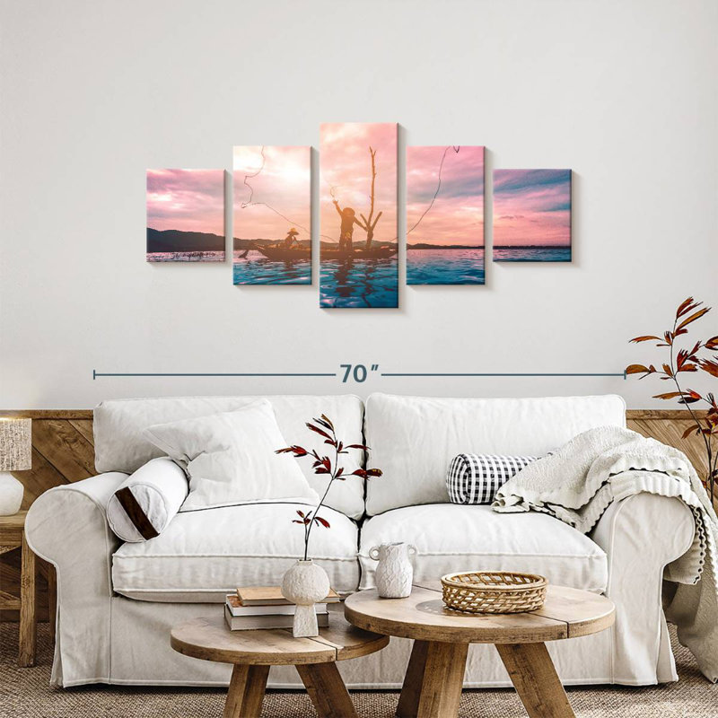 Fishing Buddies, 24" H x 55" W