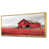 Toile avec cadre flottant or