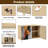 Sideboard Buffet Cabinet with Storage Abstract colorful oil canvas texture Hand drawn brush stroke oil with 2 Doors for Living Room and Kitchen