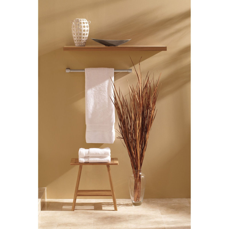 90 Degree 24" Wall Mounted Towel Bar, Brushed Nickel, 24"