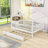 Full Wooden House Bed With Twin Trundle And Guardrails-737847720