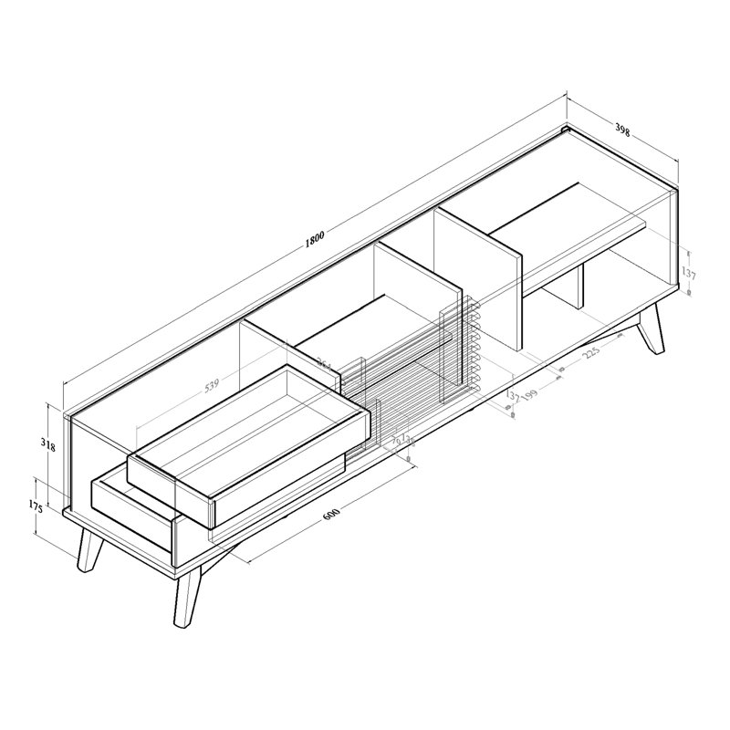 Polla TV Stand for TVs up to 32"