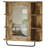 Braintree 26'' W x 24'' H Surface Framed Wall Mounted Medicine Cabinet with Mirror and Adjustable Shelves-525960800