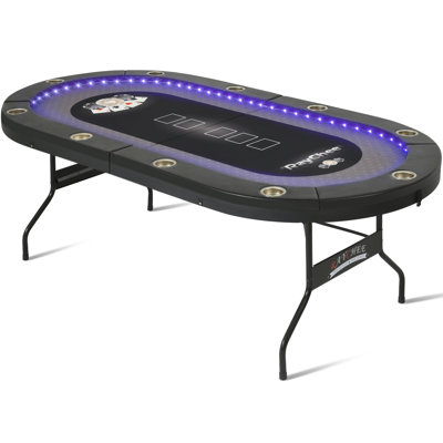 Table de poker pliable à 10 joueurs 84 po Kulamoon