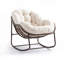 Fauteuil Papasan berçant surdimensionné pour patio-1856238042