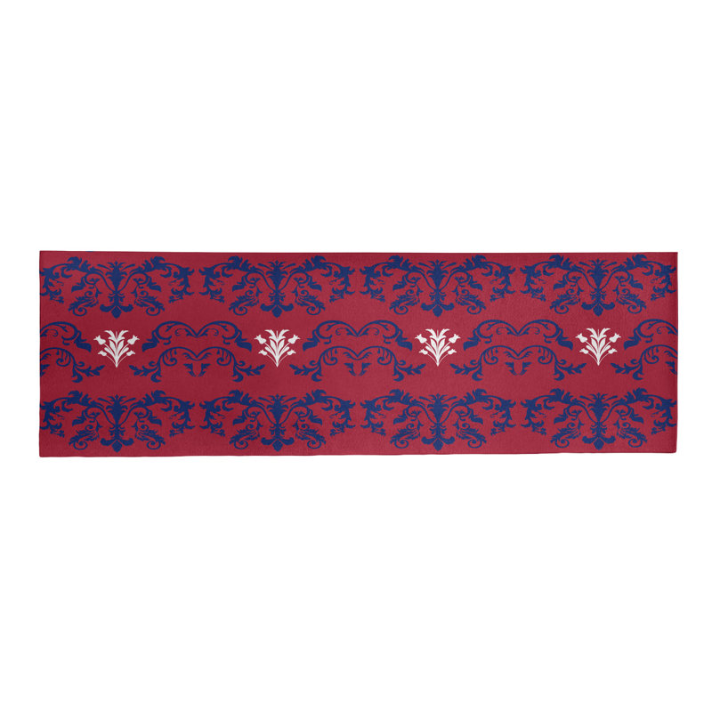 Tapis de couloir rouge