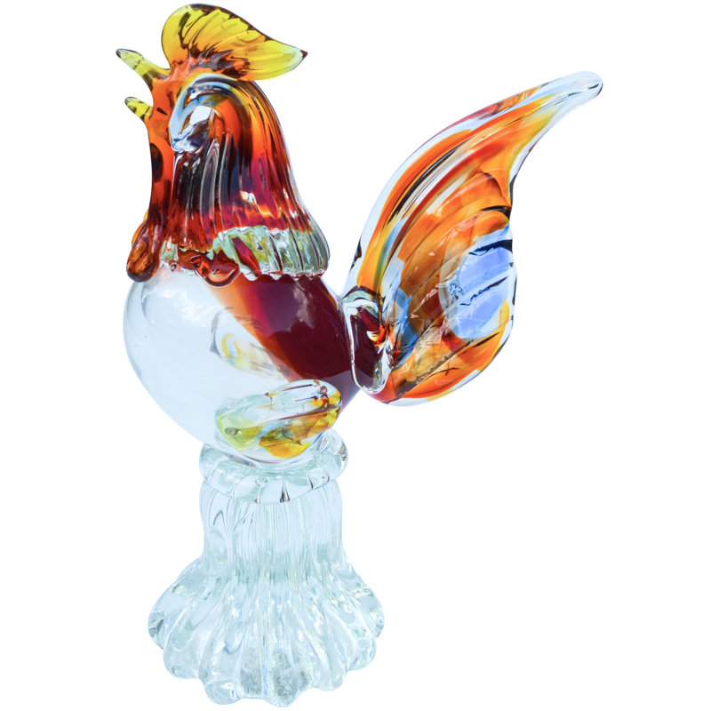 Alfredo Barbini Murano Roaster Figurine