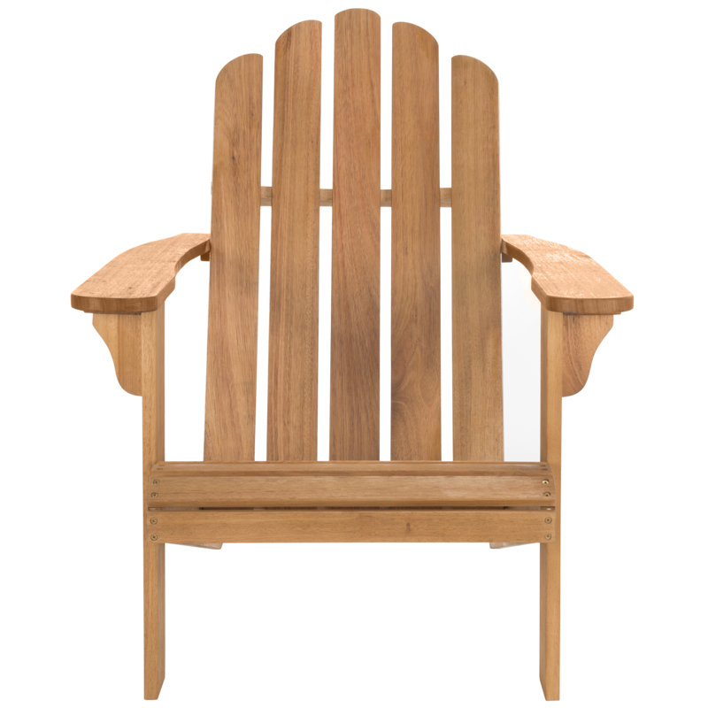 Chaise Adirondack en bois massif Burgess, Teck