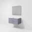 Ensemble de meuble-lavabo simple 24 po avec plateau et miroir Geneva-112899991-112899992