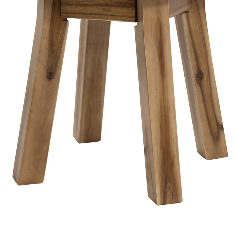 Round Side Table, Solid Wood