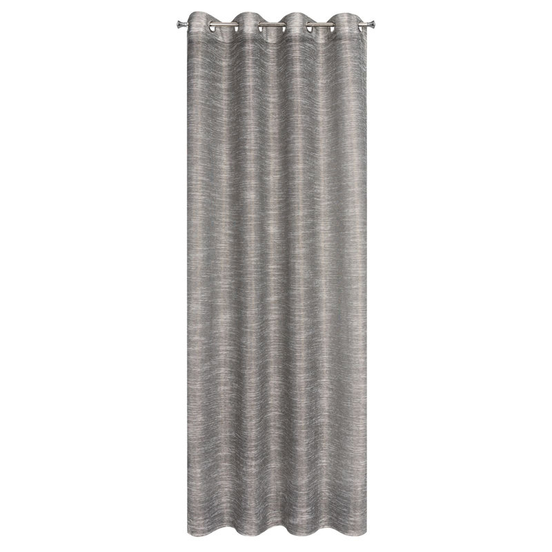 Kaushar Sheer Curtain Single Panel, Grey