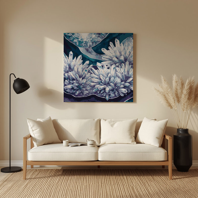 Art mural gris Sci Fi, H 144 po x l 144 po x P 0,05 po