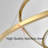 Mid Century Modern Ultra-Thin Ring Chandelier Large Pendant Light