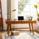 Adakras 60" Mid-century Modern Writing Desk with Built-in Outlets and Compartmentalized Drawer and Cable Management