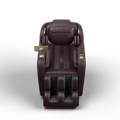 «Le luxe rencontre la technologie! Fauteuil de massage à gravité zéro avec rail SL, shiatsu, dossier et mollets chauffants, pieds roulants, haut-parleurs intégrés et contrôle ACL intelligent - Améliorez le confort de votre maison ou de votre bureau!