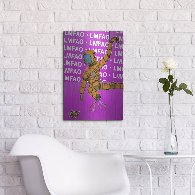 «Lmfao» Craig Snodgrass, art mural en métal, H 24 po x l 16 po