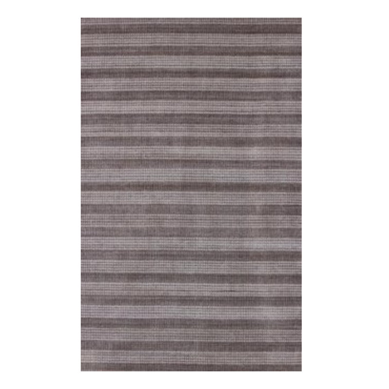 5' X 8' Rust And White Hand Loomed Area Rug