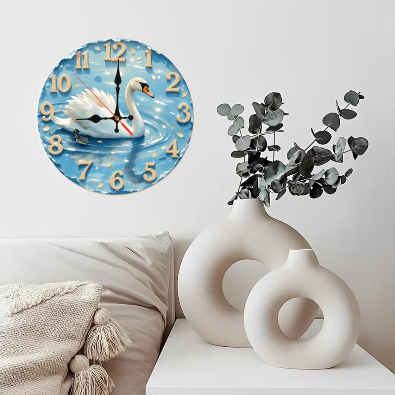 Horloge murale Swan