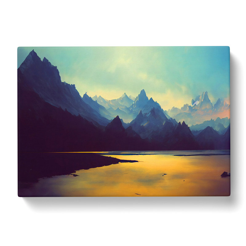 Spellbinding Mountain Landscape - Wrapped Canvas, 40cm H x 60cm W x 3cm D