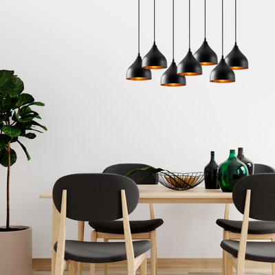 Manitowoc 7 - Light Black Kitchen Island Pendant